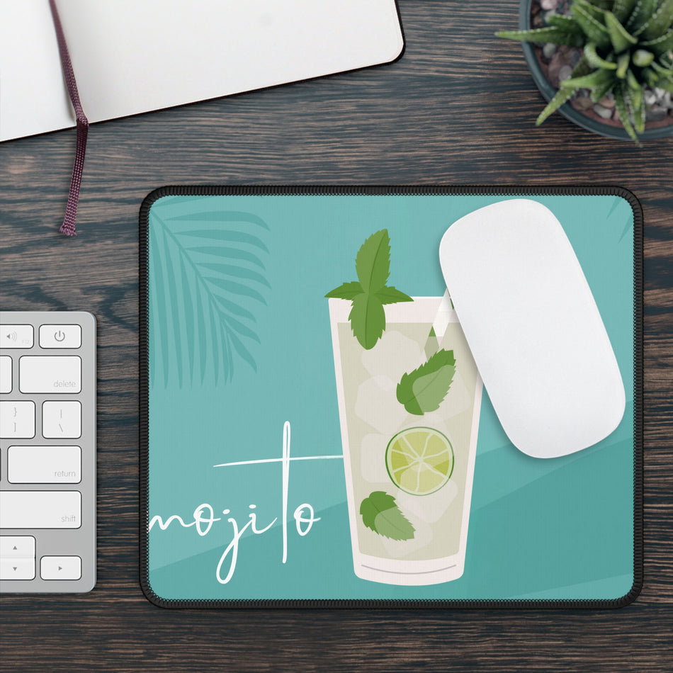 Mojito Cocktail Gaming Mouse Pad | Mint Lime Drink Desk Mat