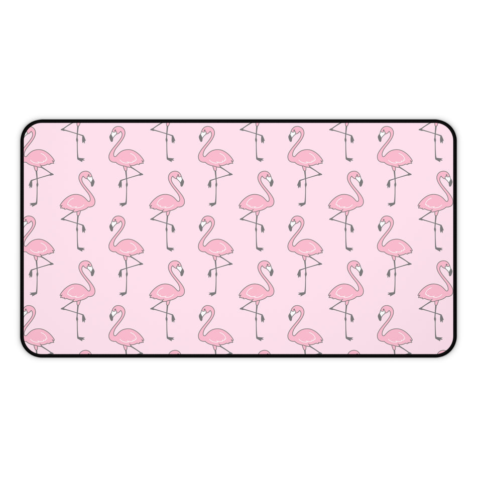 Chic Flamingo Desk Mat | Stylish Office Accessory, Desk Decor, Gift for Her, Pink Flamingo Home Office, Tropical Vibe Workstation