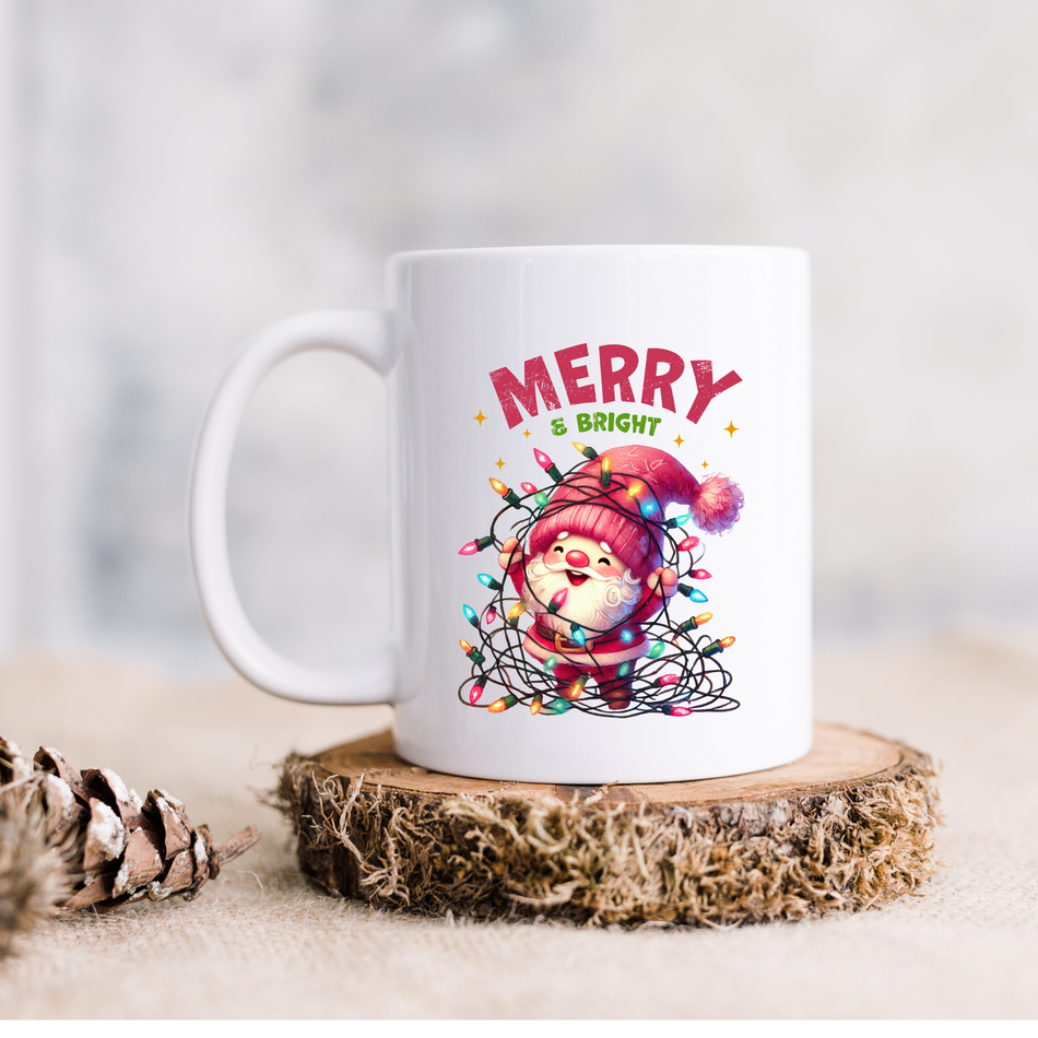 Cute Gnome Lover Ceramic Mug, Perfect Gift for Cat Owners, Tea Lover, Coffee Enthusiast, Animal Lover, Cute Kitchen Decor