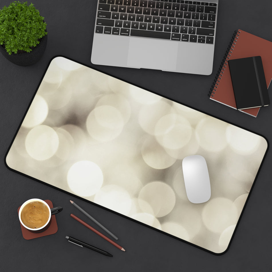 Elegant Bokeh Desk Mat for Home Office, Perfect Gift for Graduations, Workstations, Modern Decor, Office Accessories