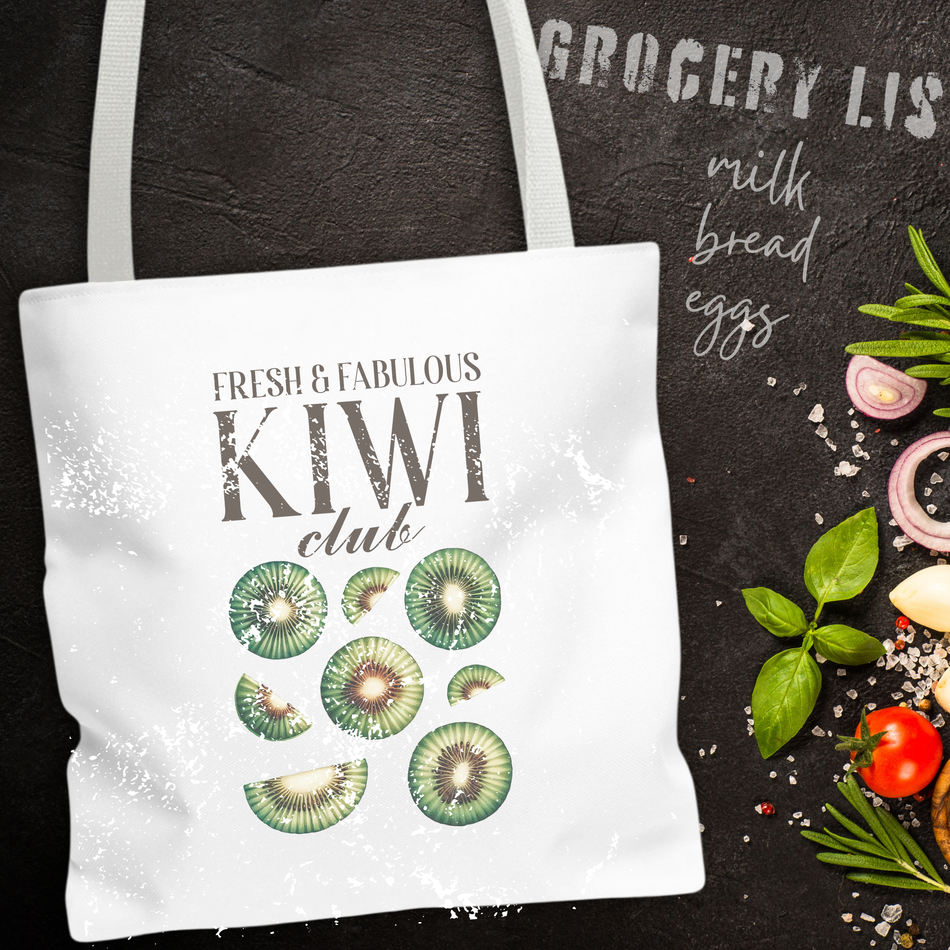 Fresh & Fabulous Kiwi Club Canvas Tote