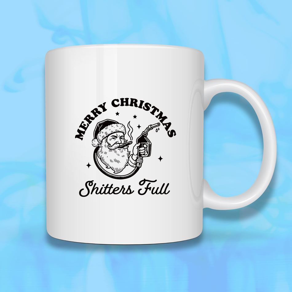 Cute Merry Christmas Ceramic Mug - Holiday Gift, Funny Coffee Cup, Winter Decor