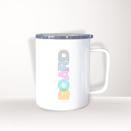 Colorful 'BOARD' Coffee Mug Tumbler