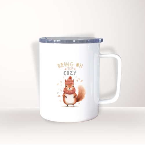 Adorable Cozy Squirrel Tumbler