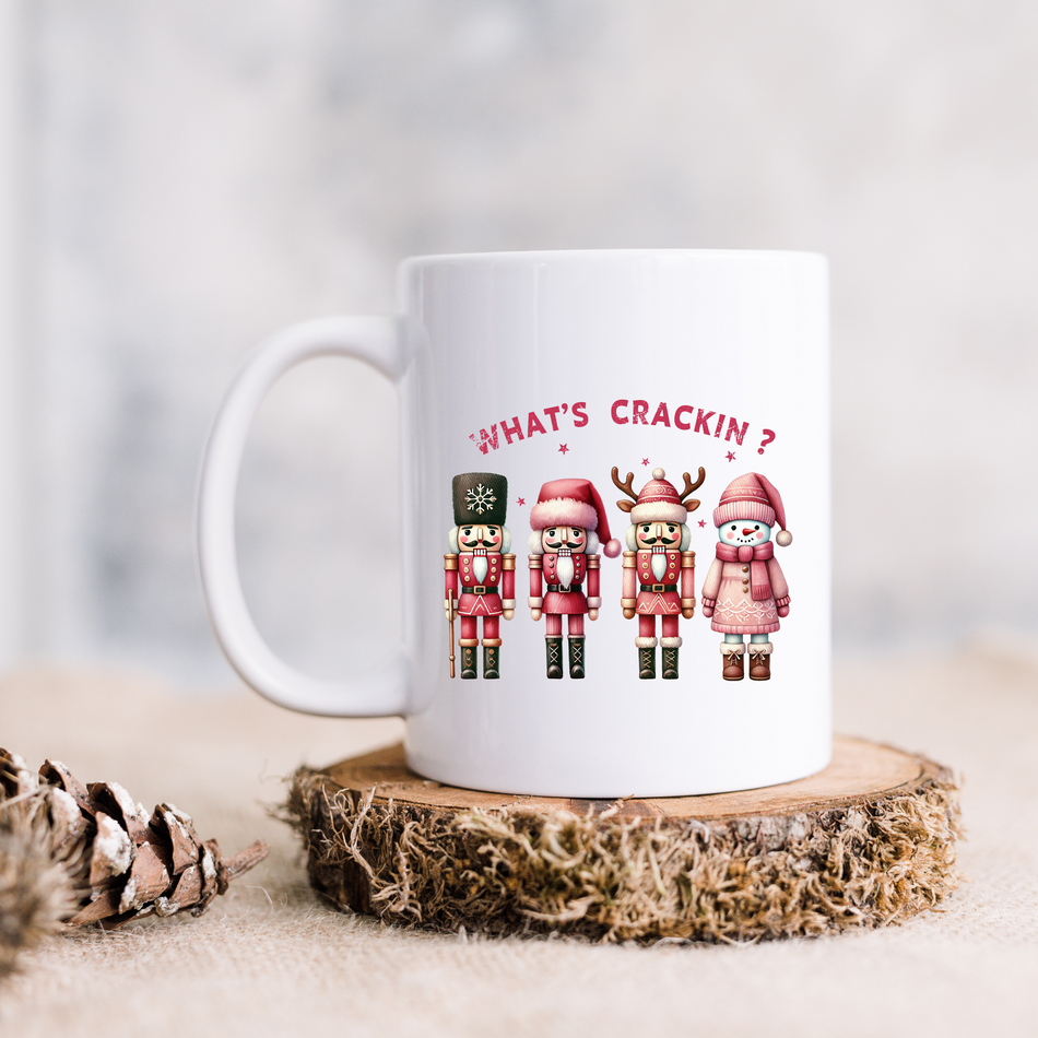 Nutcracker Holiday Ceramic Mug, Festive Christmas Coffee Cup, Unique Gift for Winter Lovers, Holiday Decorations, Hot Cocoa