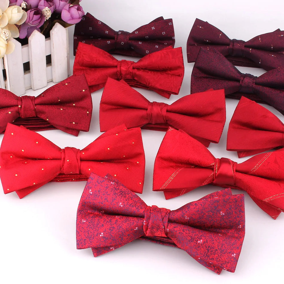 Groom’s Red Bowtie – Wedding Accessory for Men & Women