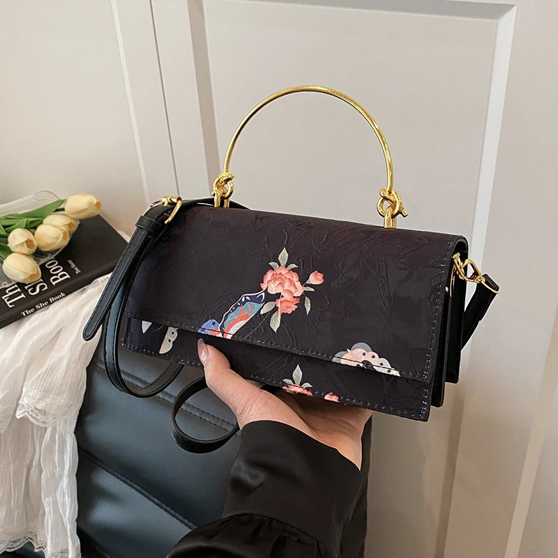 Parisian Vintage Leather Tote Bag
