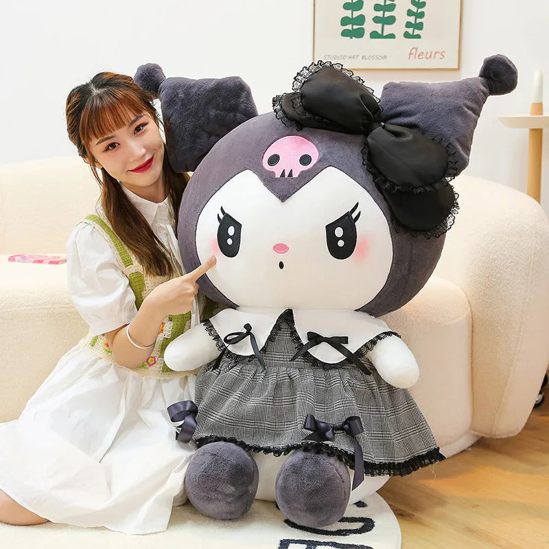 Oversized Sanrio Plushier Kuromi Melody Stuffed Toys Soft Throw Pillow