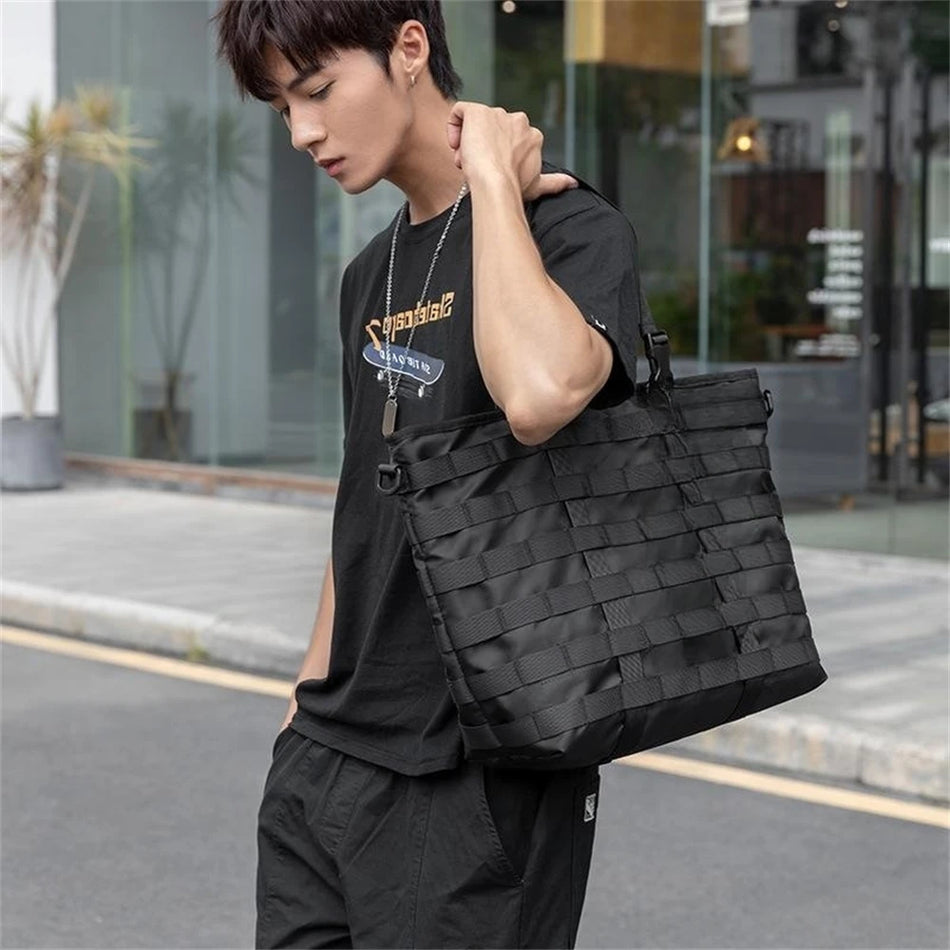 Unisex Crossbody Shoulder Bag Large Capacity Men's Handbag High Capacity Student Bookbag Casual Tote Messenger Bags Travel Bag