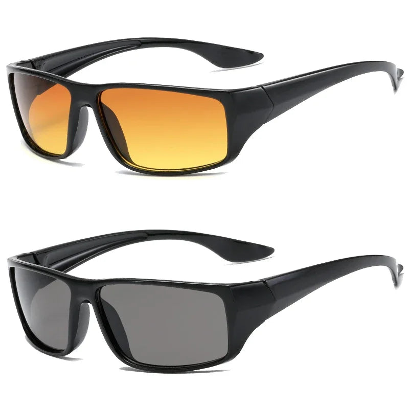 Unisex Outdoors Riding Cycling Sun Glasses Goggles Motorcycle Bicycle Car Safety Driving Night Vision Sunglasses UV Protection