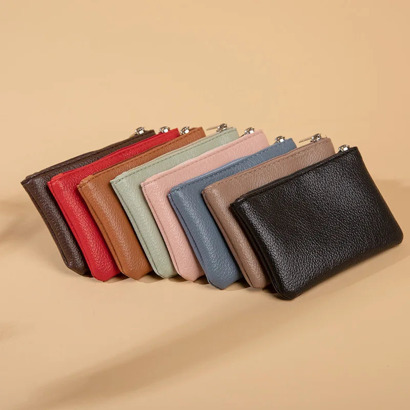 Unisex Slim Litchi Pattern Storage Bag