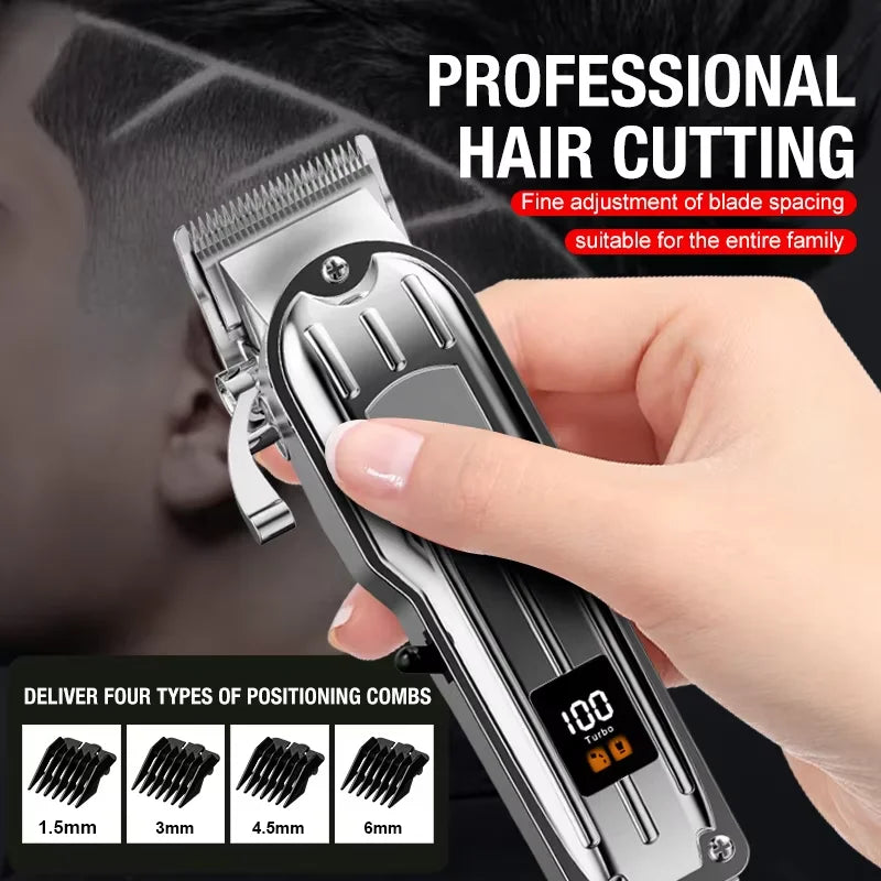 All Metal Blade Male Clipper, Electric Hair Clipper