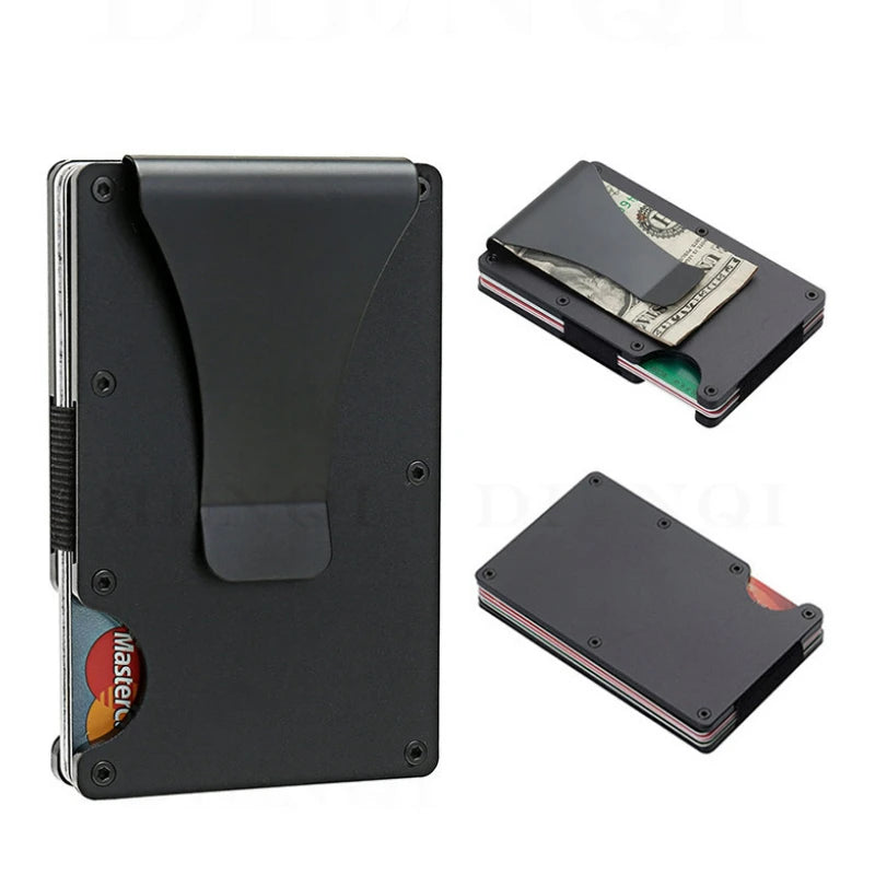 Slim Men’s Wallet with Money Clip & RFID Protection
