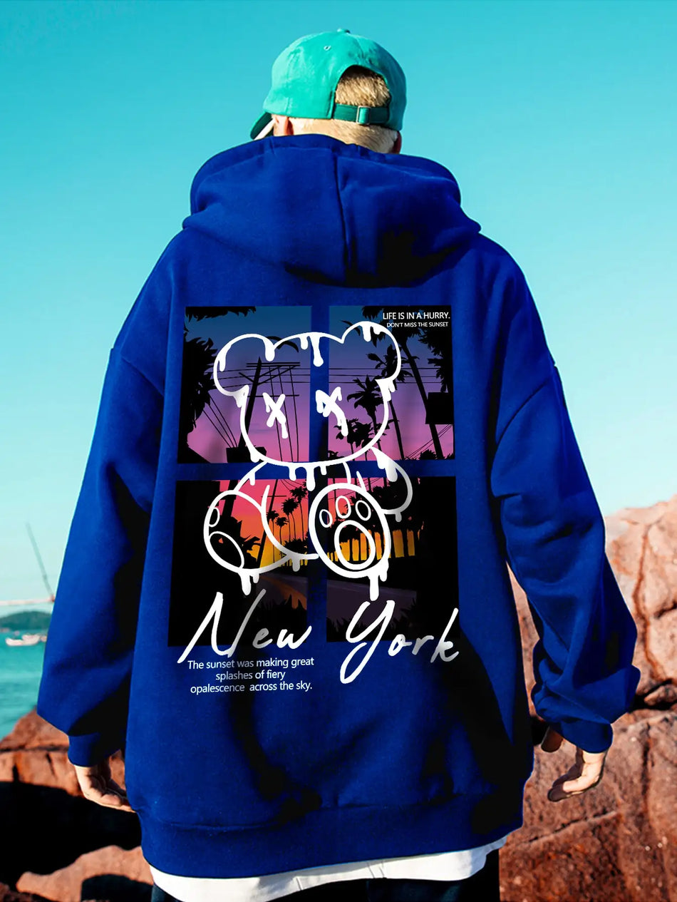 Scenery Design Male Clothing Hip Hop Street Hoodies