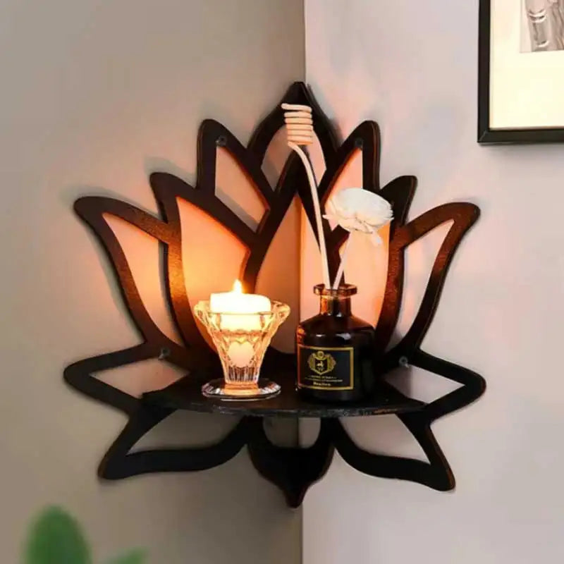 Candle Holder Wall Mounted Shelf Corner Shelf
