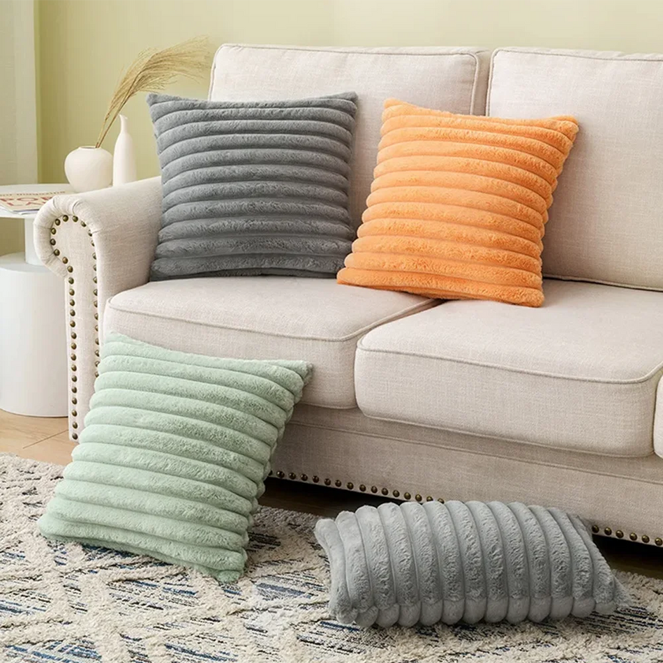 Super Soft Plush Pillow Case Winter Throw Cushion Cover
