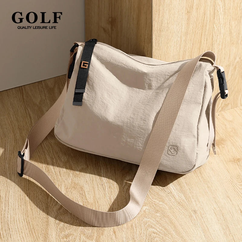 GOLF Unisex Shoulder Bag Men Lightweight Crossbody Ladies Bag Cross Body Casual Purse Bags Waterproof Large Anti Theft Messenger