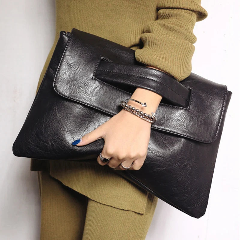 Multi Women's PU Handbag – Clutch, Laptop & Messenger