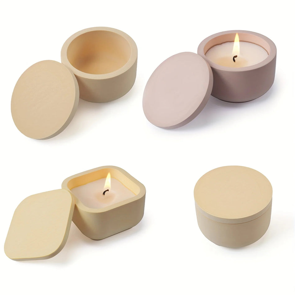 Candle Cup Silicone Concrete Molds
