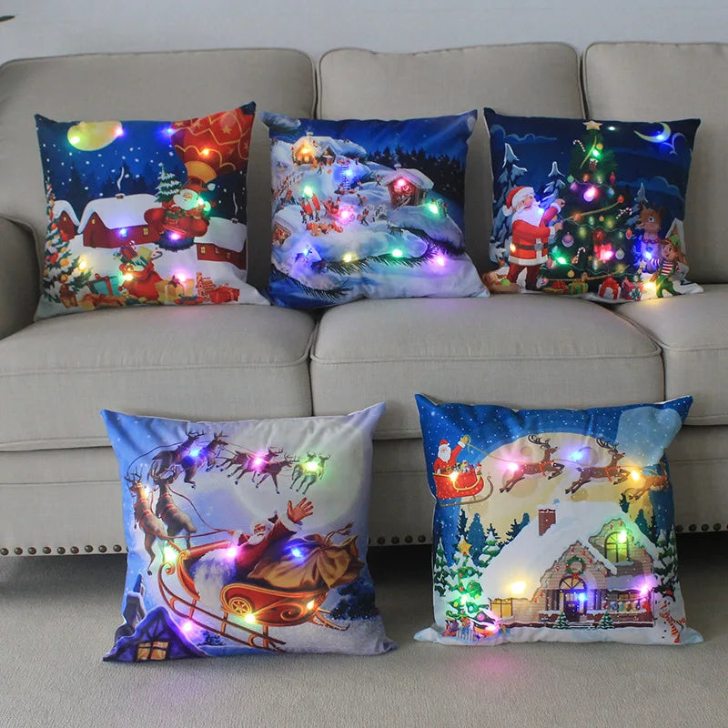 Cartoon Christmas Pillow Covers