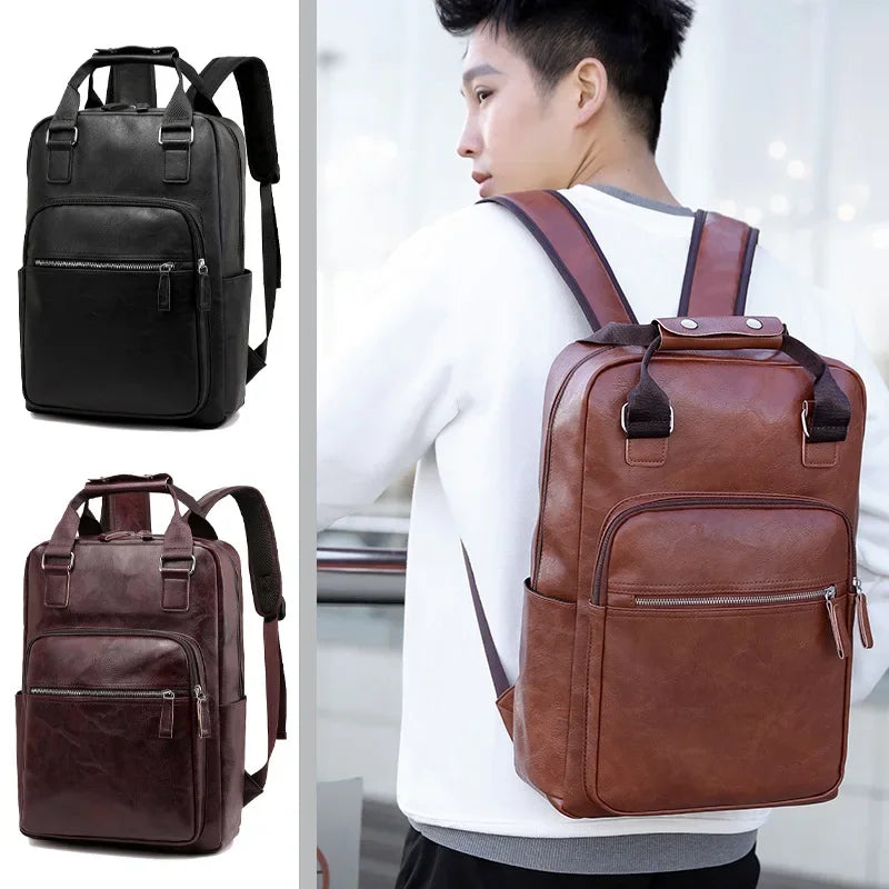 Fashionable Backpack for Students and Professionals with Durable PU Material and Roomy Space