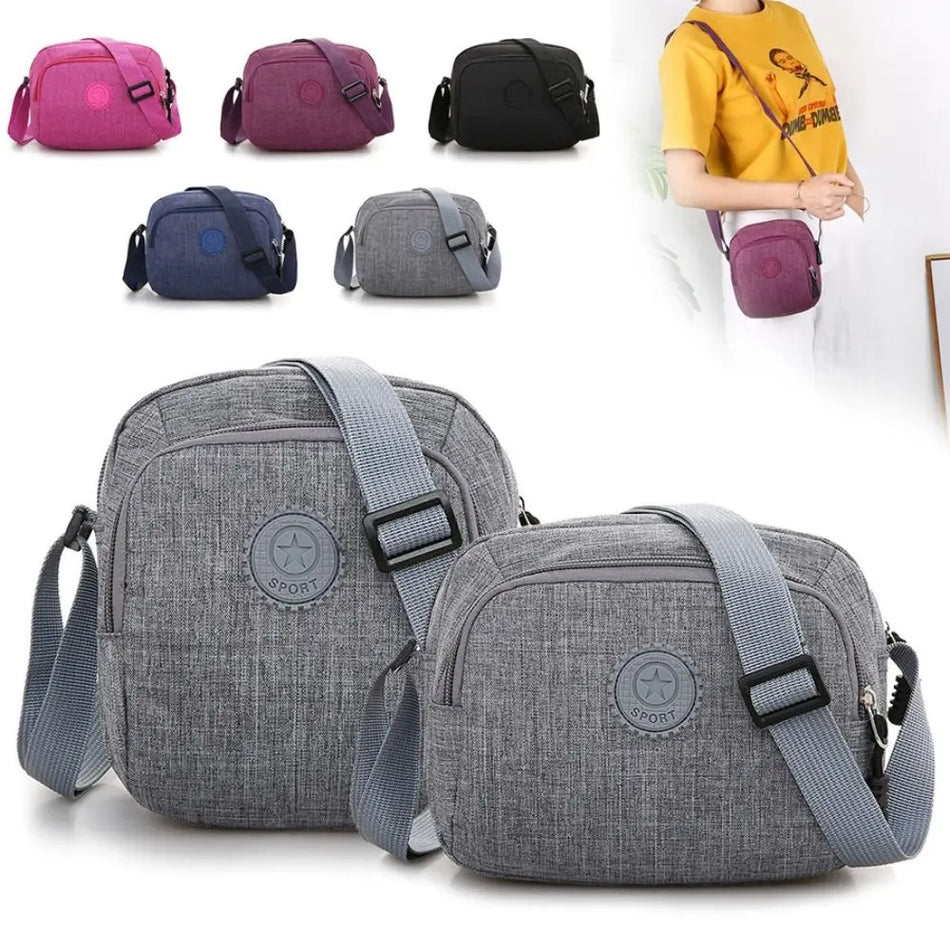 Unisex Nylon Mini Handbags Purses Women Men Handbag Waterproof Shoulder Lady's Crossbody Messenger Bags Casual Women's Handbag