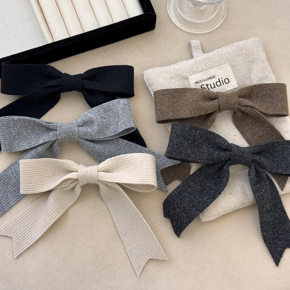 Hair bow accessories clip for girls women pin korean furry ribbon kpop sweets leading fashion trendy vintage popular catches new