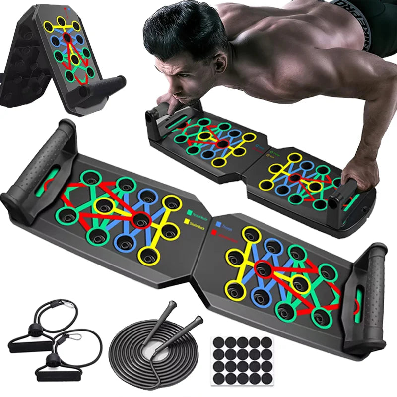 Multifunctional Foldable Push-Up Bar for Full Body Training