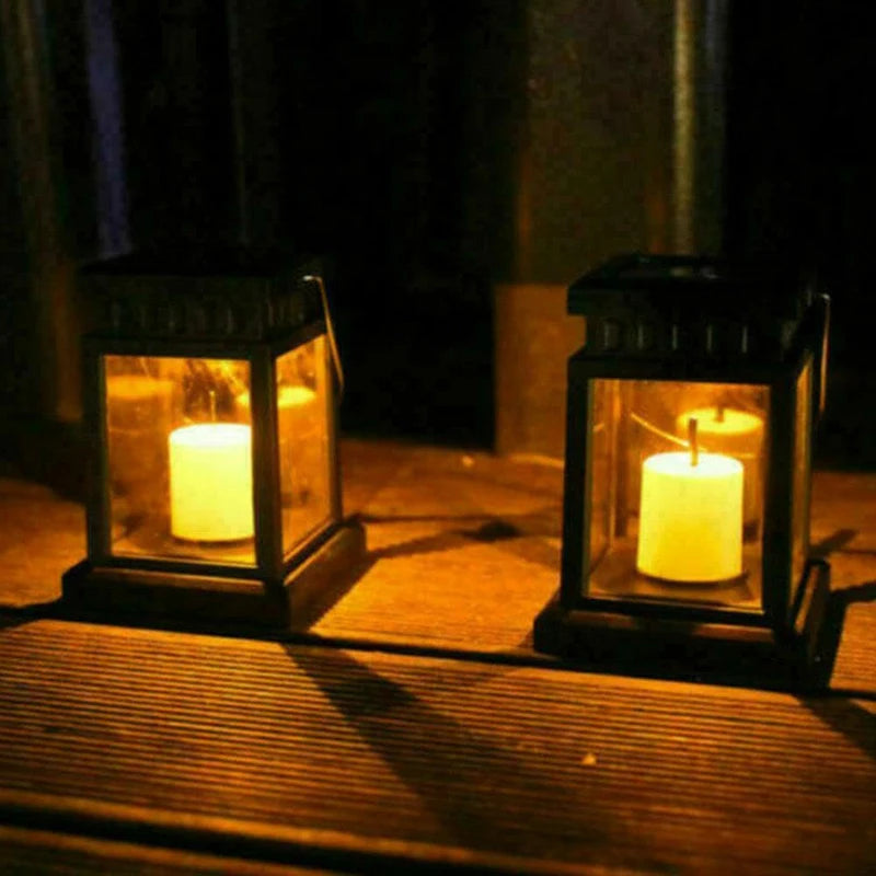 Candle Lamp Floor Outdoor Solar Garden Decor Lighting