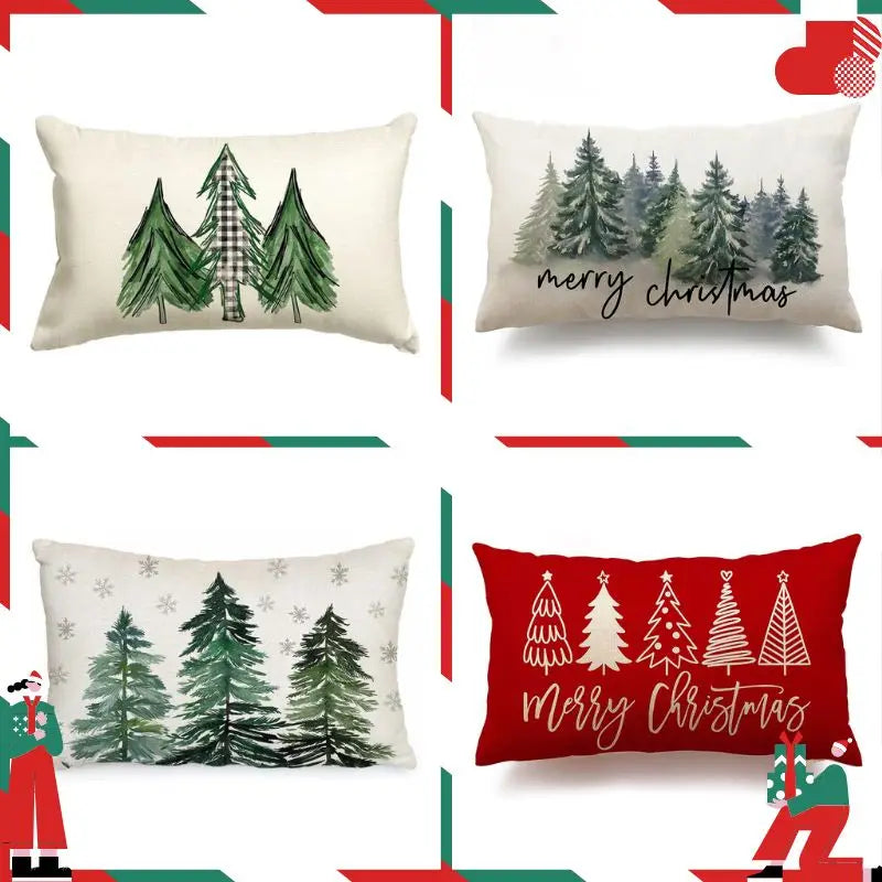 Bedroom Cushion Cover Christmas Pillowslip Home Decor