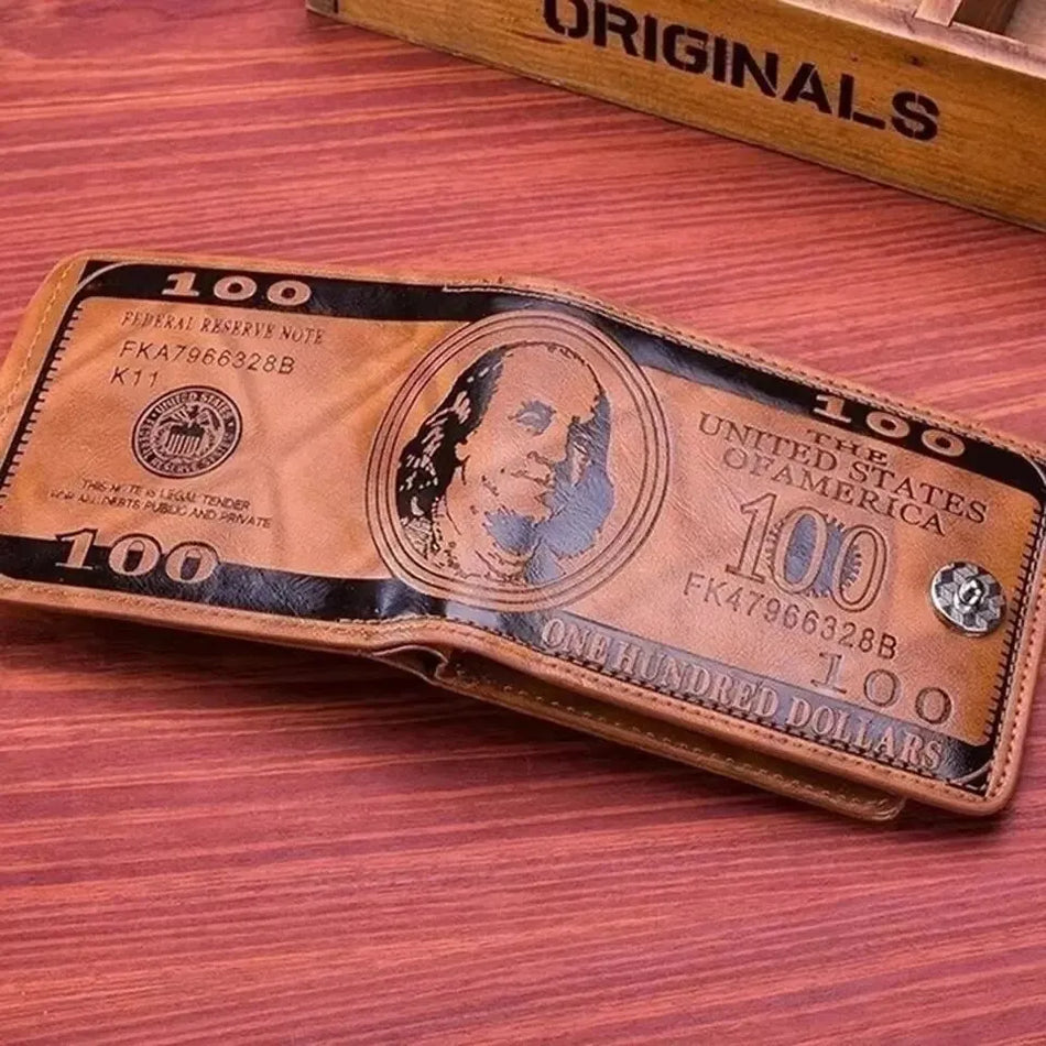 Men’s Bill Leather Wallet – Large Capacity Card Holder