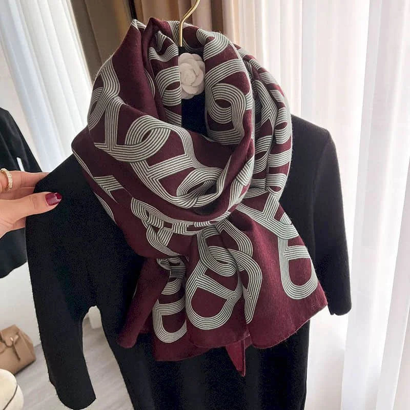 Luxury Geometric Shawl for Women