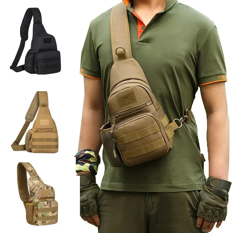 Military Shoulder Bag, Trekking Chest Sling Bag,  Backpack For Hiking Outdoor Camping Fishing