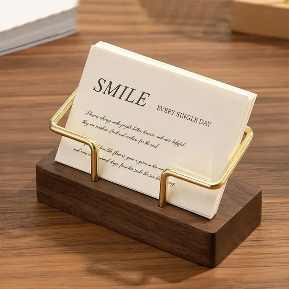 Card Holder for Desk – Memo & Countertop Organizer