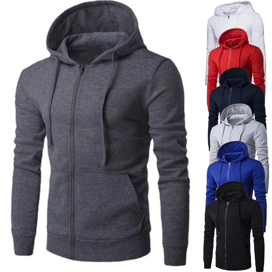 Male Hoodies Sweatshirt Slim Fit Male Clothing