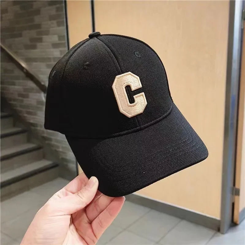 Kpop C Letter Cap  Trendy Snapback for Men & Women