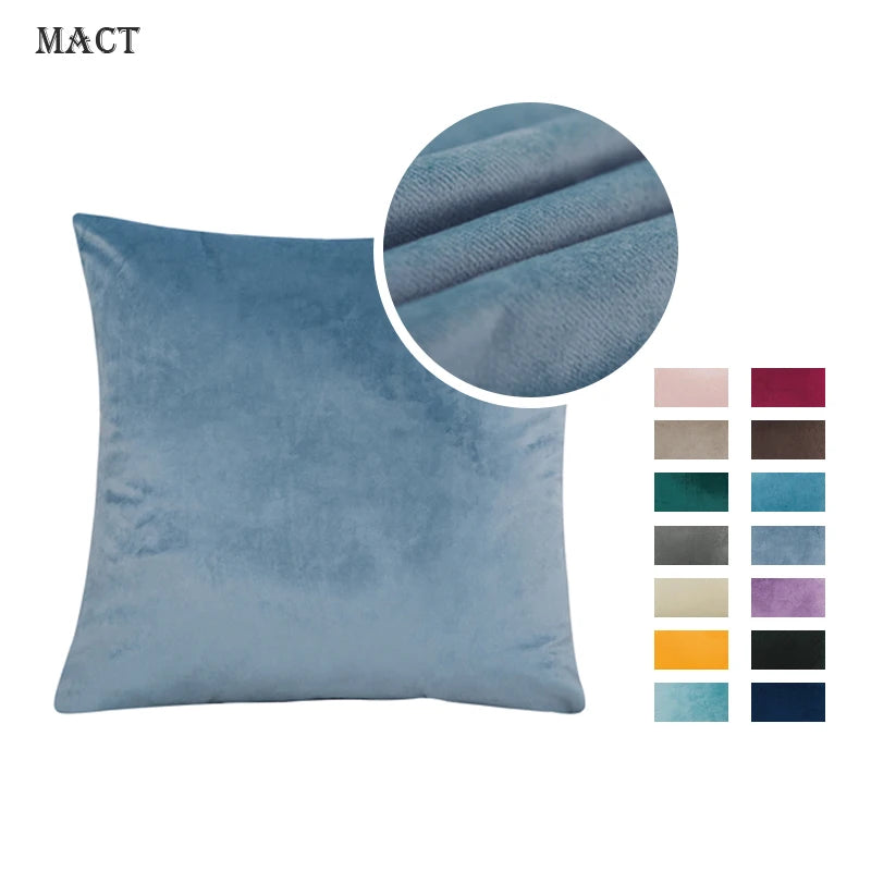 MACT Velvet Throw Pillow Cover