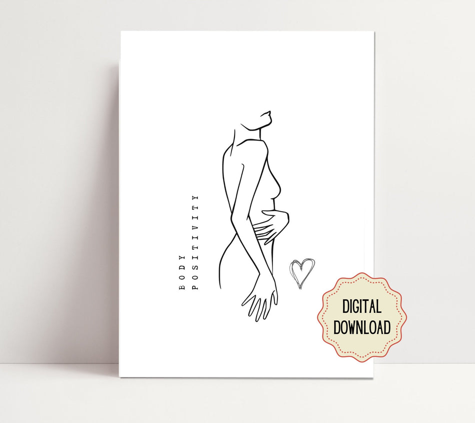 Printable Wall Art, Body Positivity Art, Diversity Art, Women Empowerment, Feminist Art, Body Positive Art, Self Love, Body Positive Prints