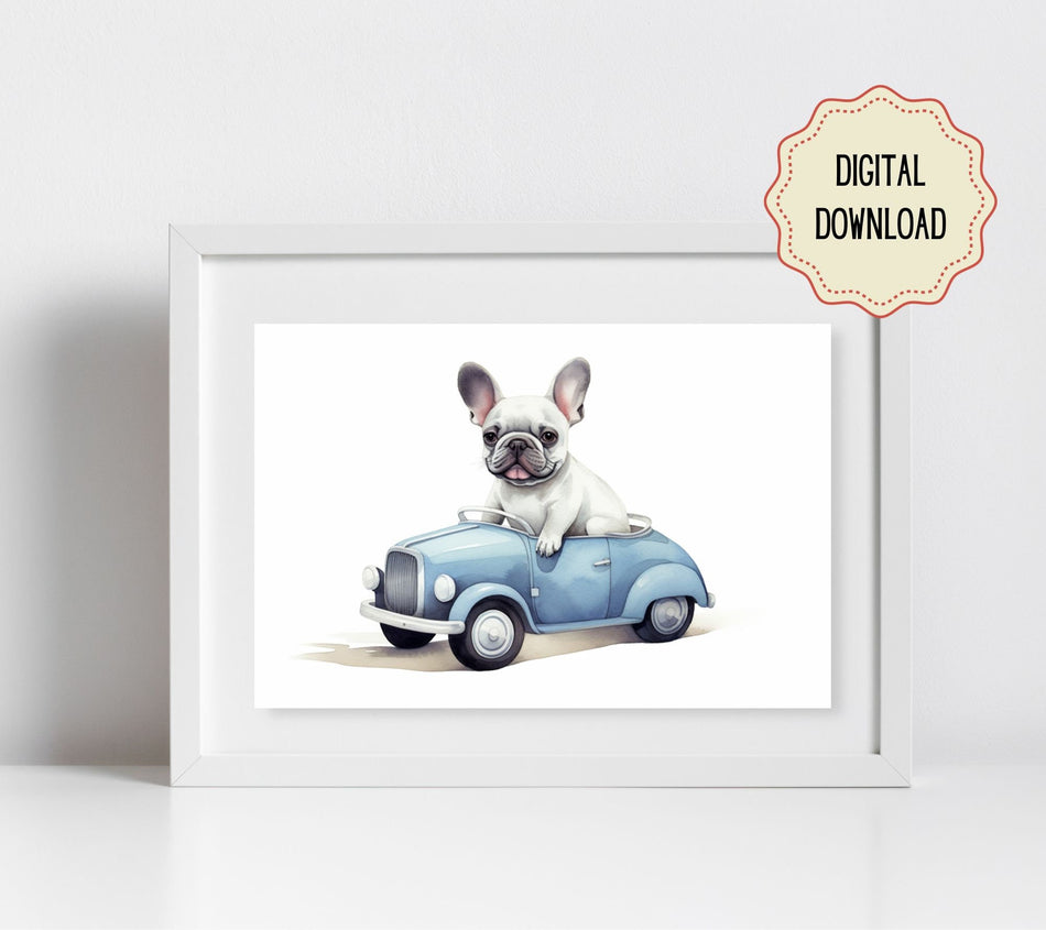 Digital Original, Nursery Artwork, Whimsical Animal, Nursery Decor, Girl or Boy Gift for Bedroom or Playroom, Baby Animal
