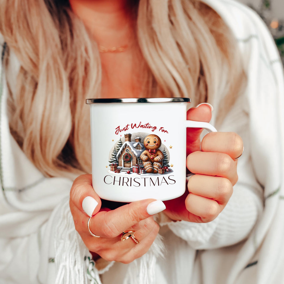 Whimsical Christmas Camping Mug - Perfect for Holiday Adventures, Gift for Outdoor Lovers, Cozy Winter, Nature Lovers
