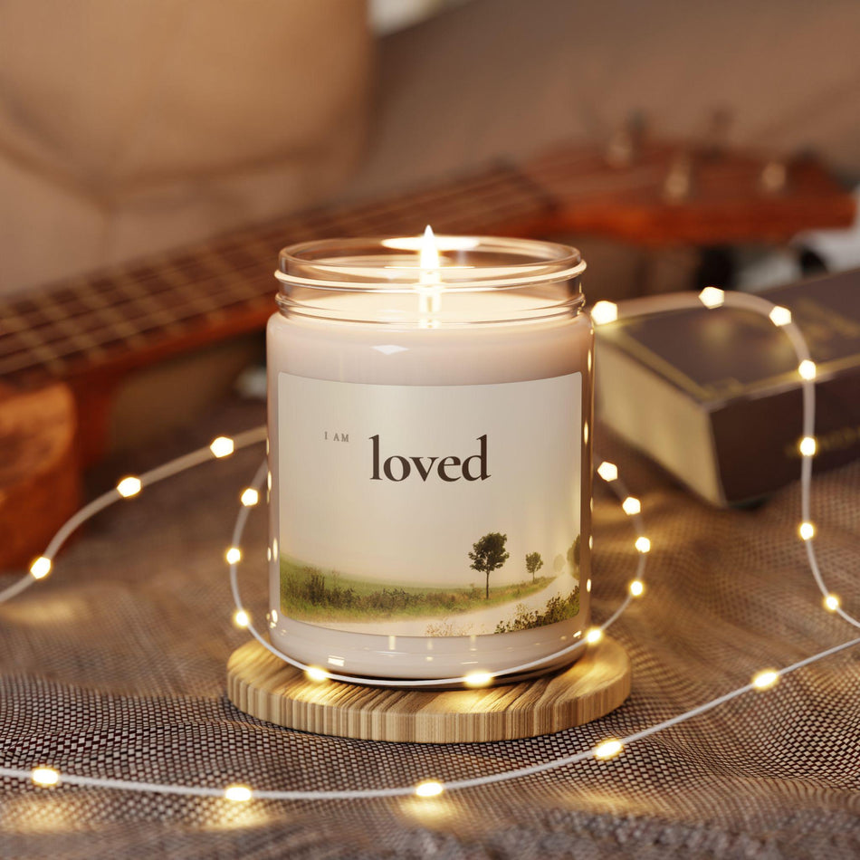 I Am Loved Scented Soy Candle | Relaxation Gift, Home Decor, Self-Care, Affirmation Candle, Aromatherapy