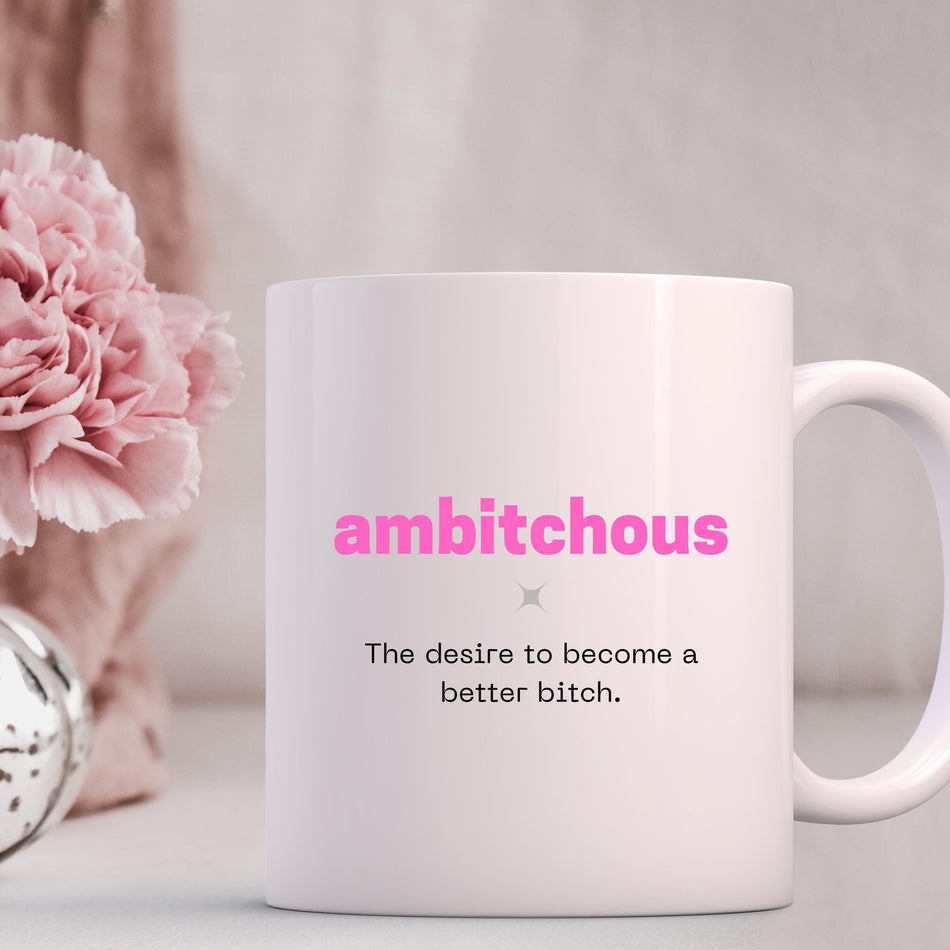 Motivational Ceramic Mug, Inspirational Coffee Cup, Great for Home Office or Gift, Perfect for Celebrations, Unique Custom Design